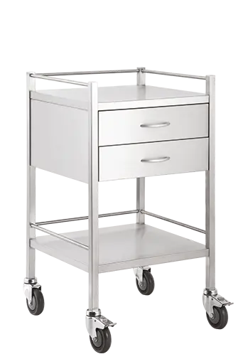 MEDICART 33, zdravotnický vozík, 490x490x900 mm, nerez